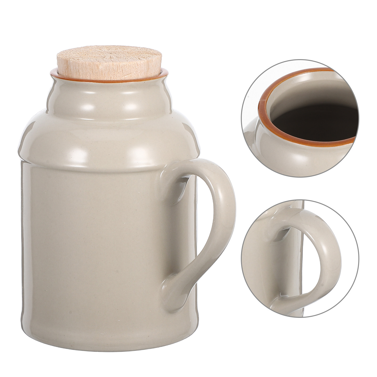 Coffee Tea Brew - Decorative Vintage Ceramic Water Kettle with