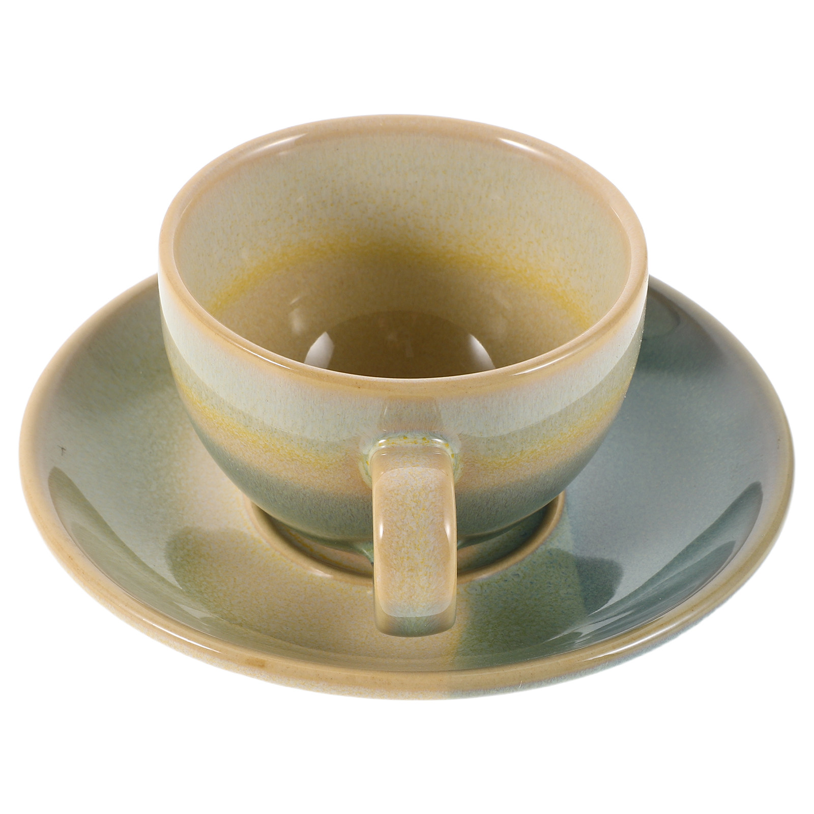 Coffee Tea Set - 1Set Ceramic Coffee Cup Saucer Vintage
