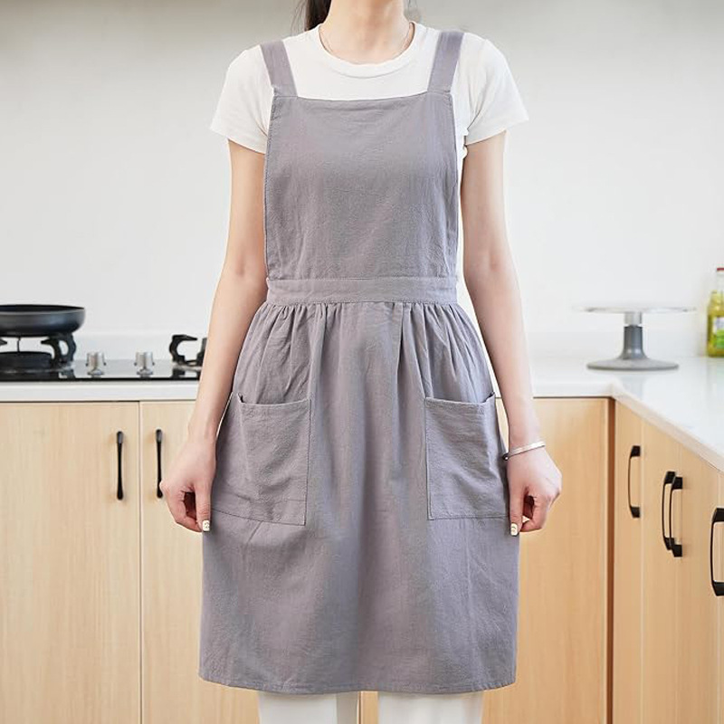 Coffee Tea Garden - Canvas apron made of cotton suitable