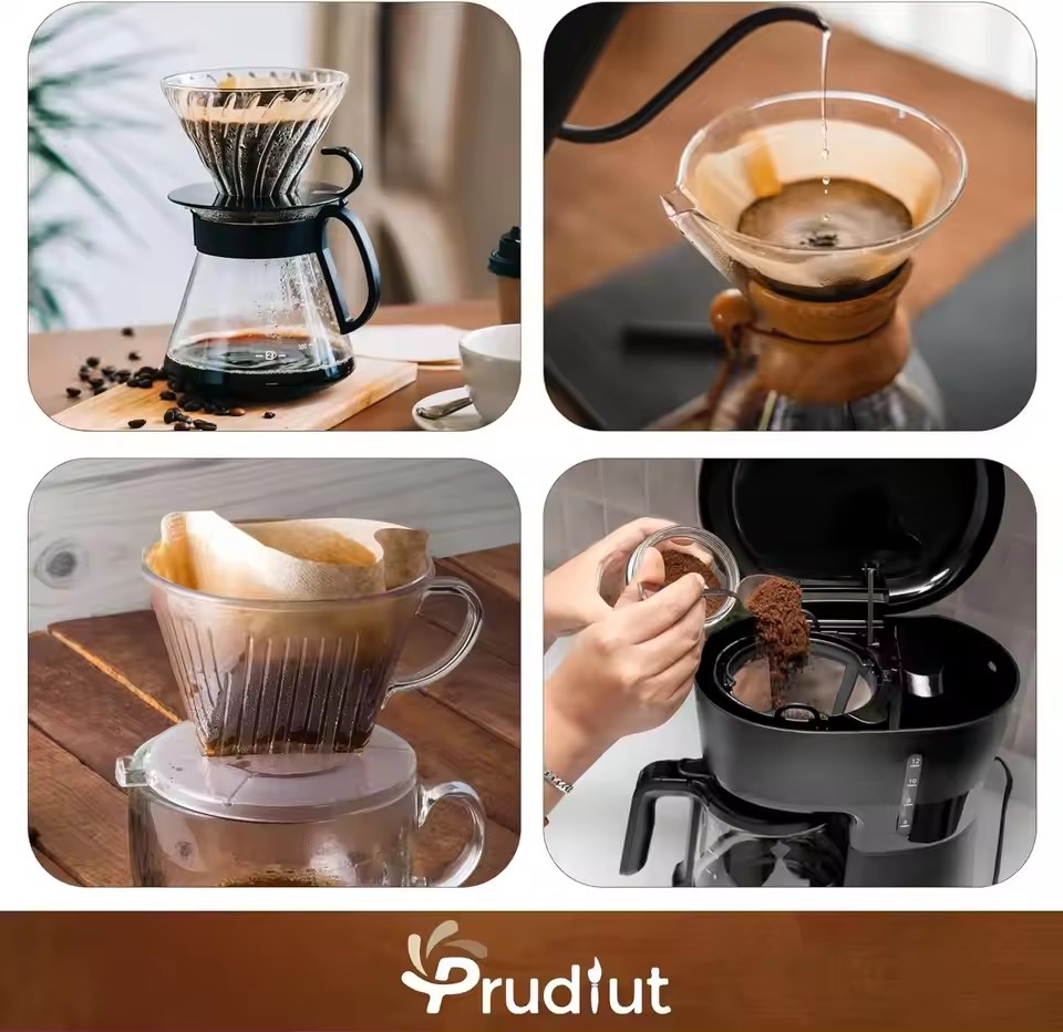 Coffee Tea Brew - 50pcs/set Log Pulp Paper Coffee Filter