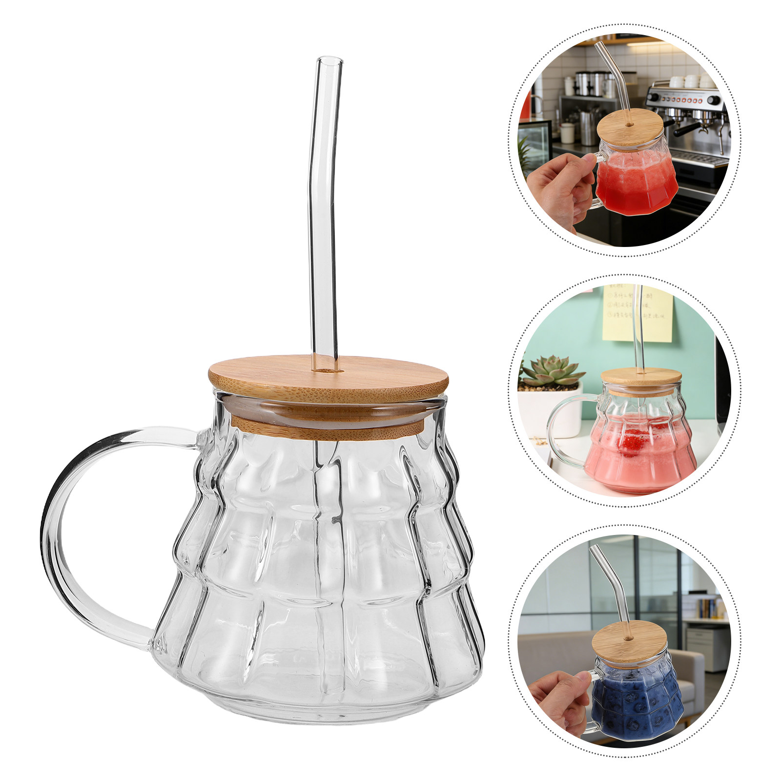 Coffee Tea Brew - Clear Borosilicate Milk Cup Glass Coffee