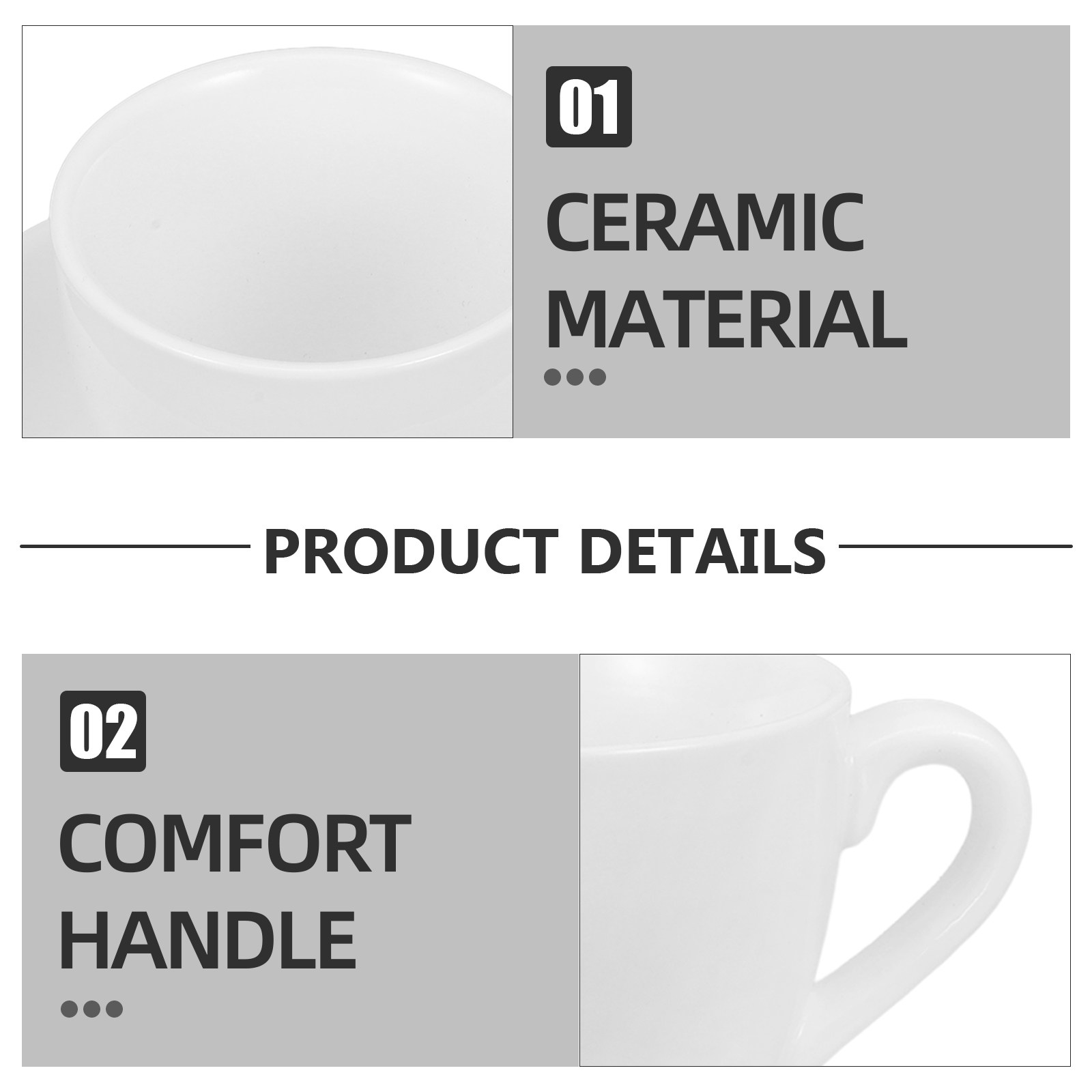 1Set Coffee Cup and Saucer Set - Coffee Tea Home recension och pris