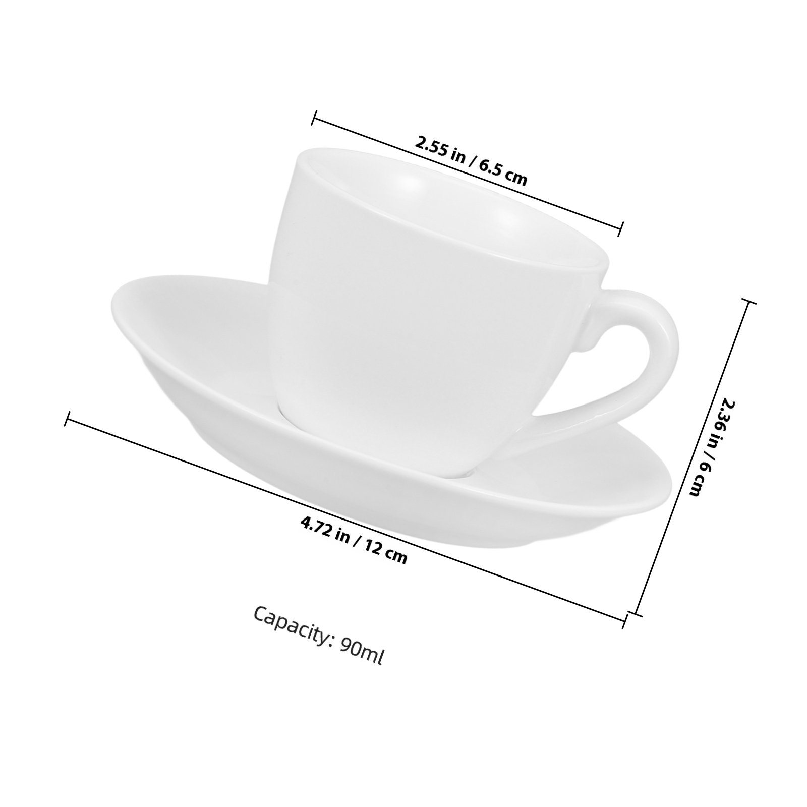 1Set Coffee Cup and Saucer Set - Coffee Tea Home recension och pris