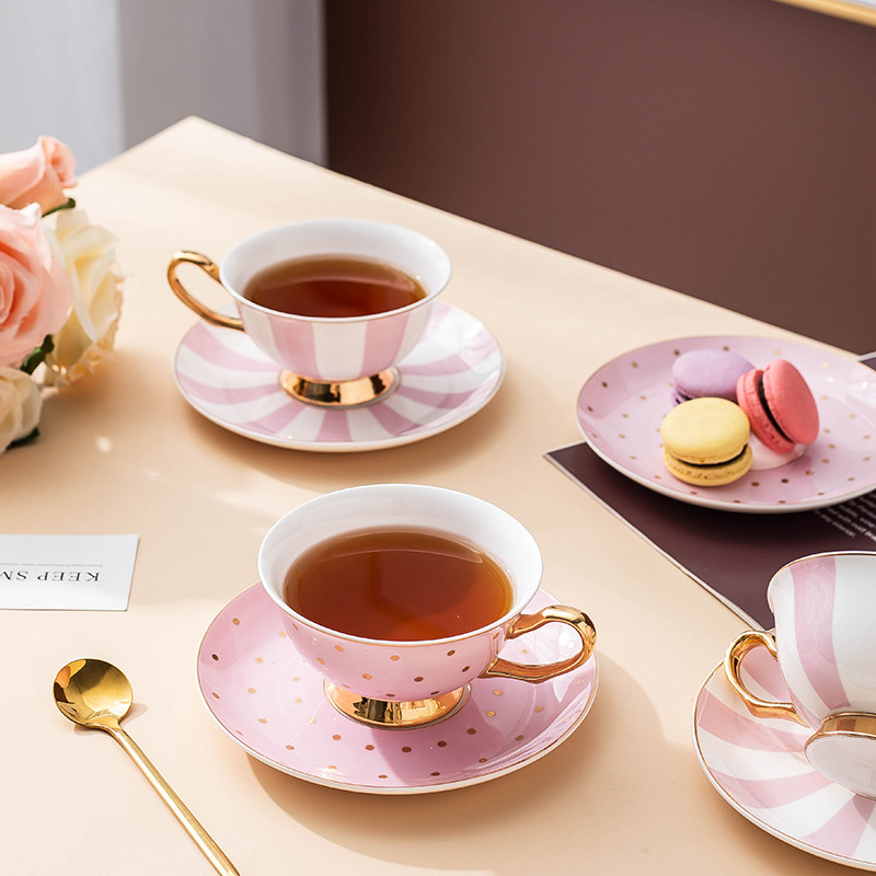 Ceramic Pink Coffee Mugs with  - Coffee Tea Home recension och pris
