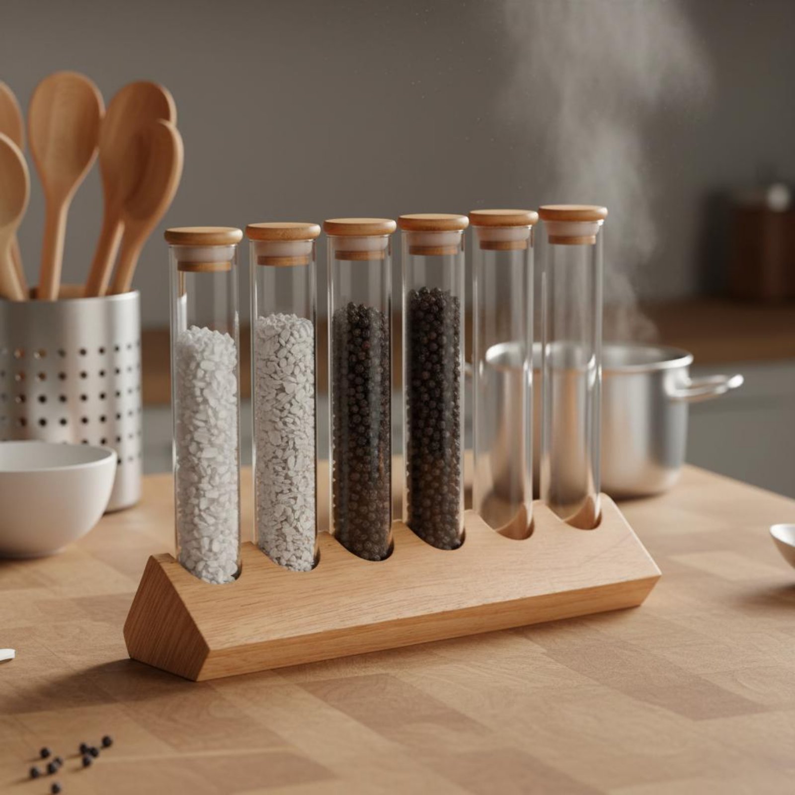 Glass Tube Container Set with  - Coffee Bean recension och pris