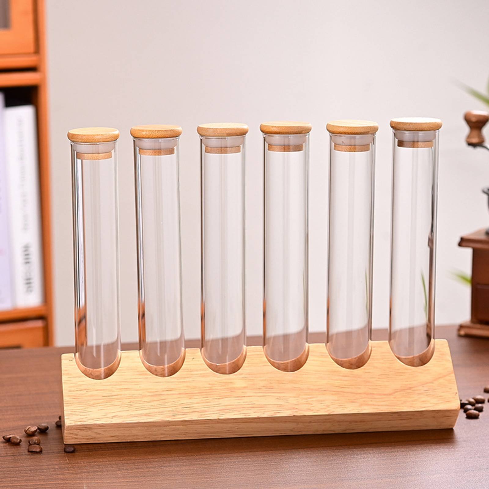 Glass Tube Container Set with  - Coffee Bean recension och pris