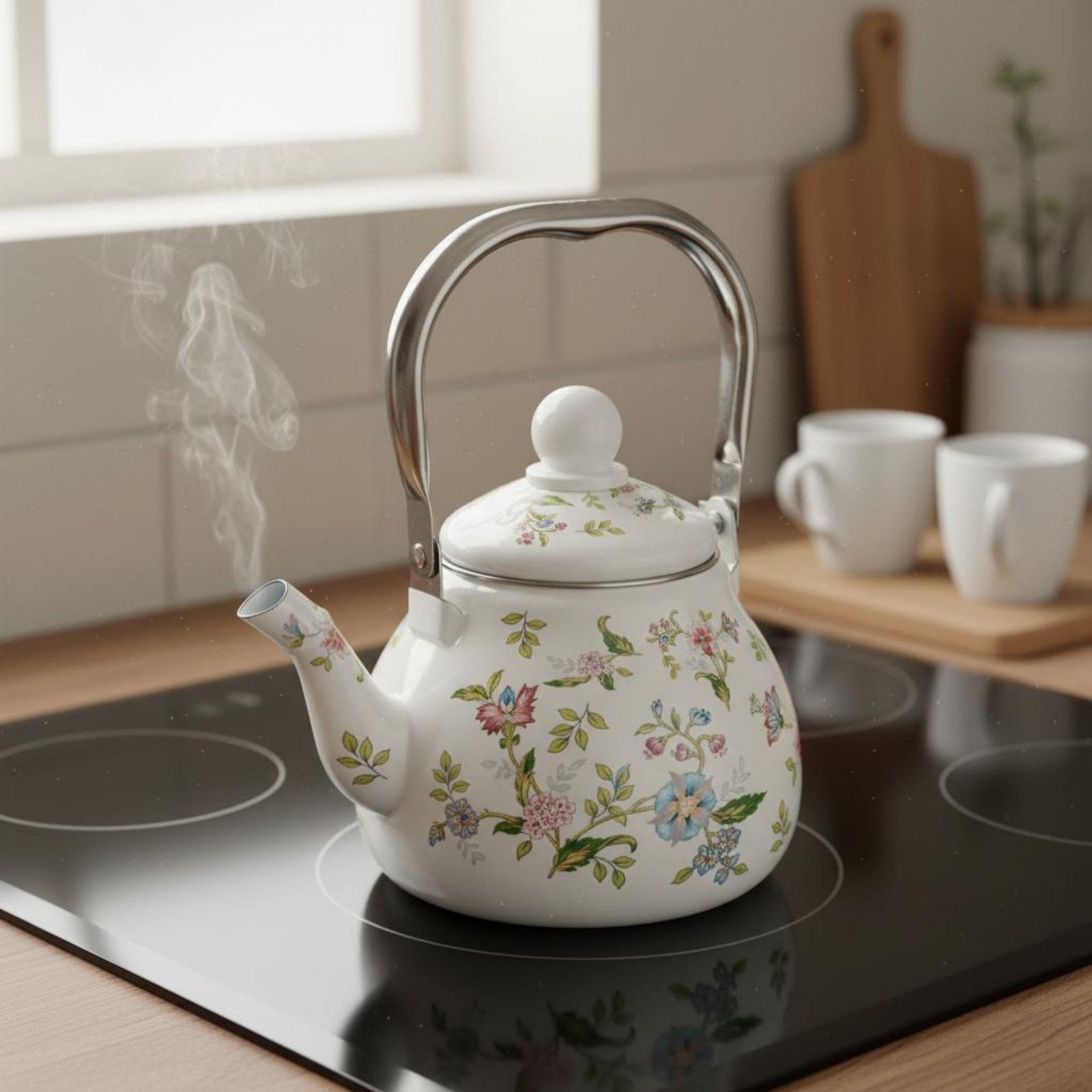 Enamel Tea Kettle Induction Co - Cast Iron Teapot recension och pris