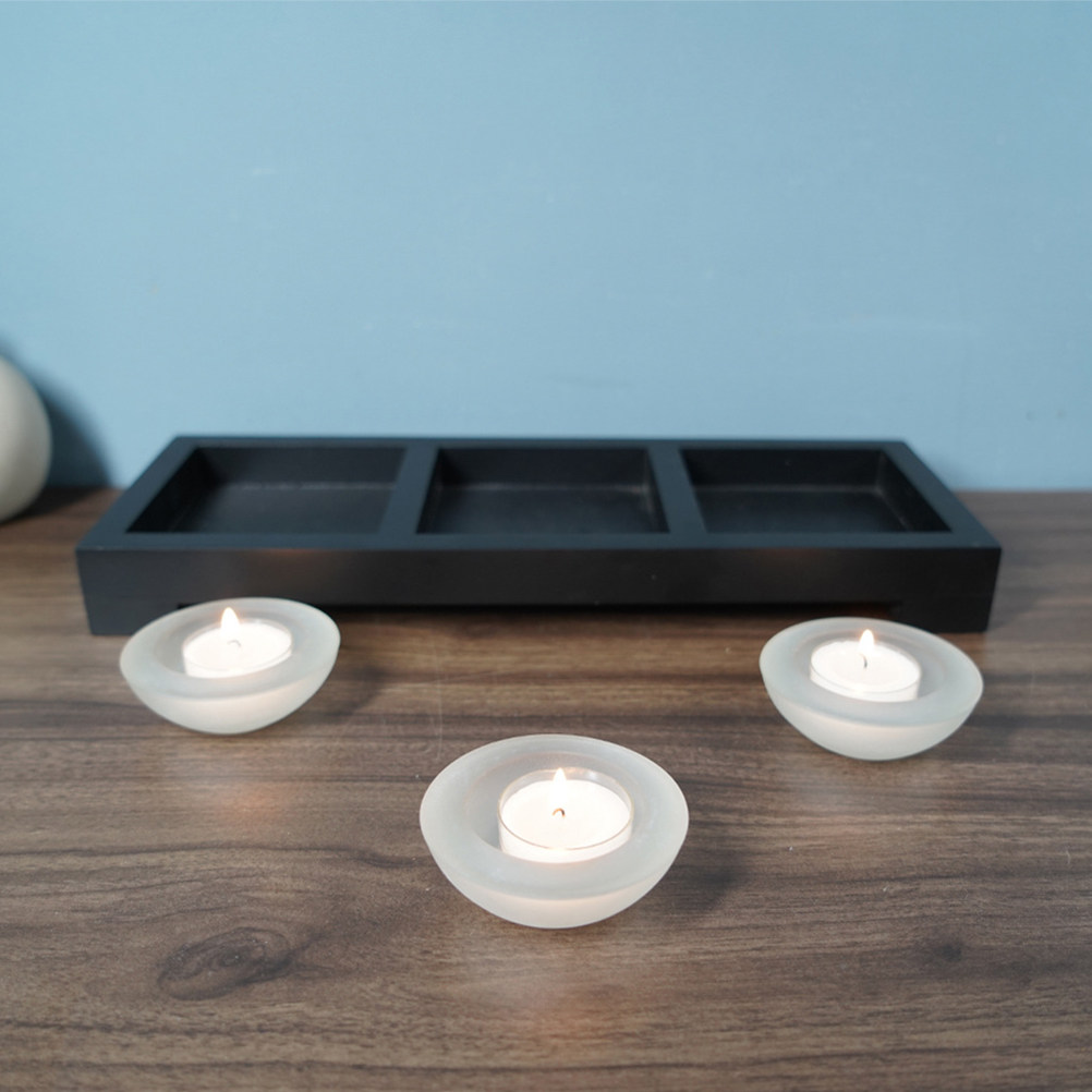 1 Set Glass Tea Light Holders  - Coffee Tea Set recension och pris
