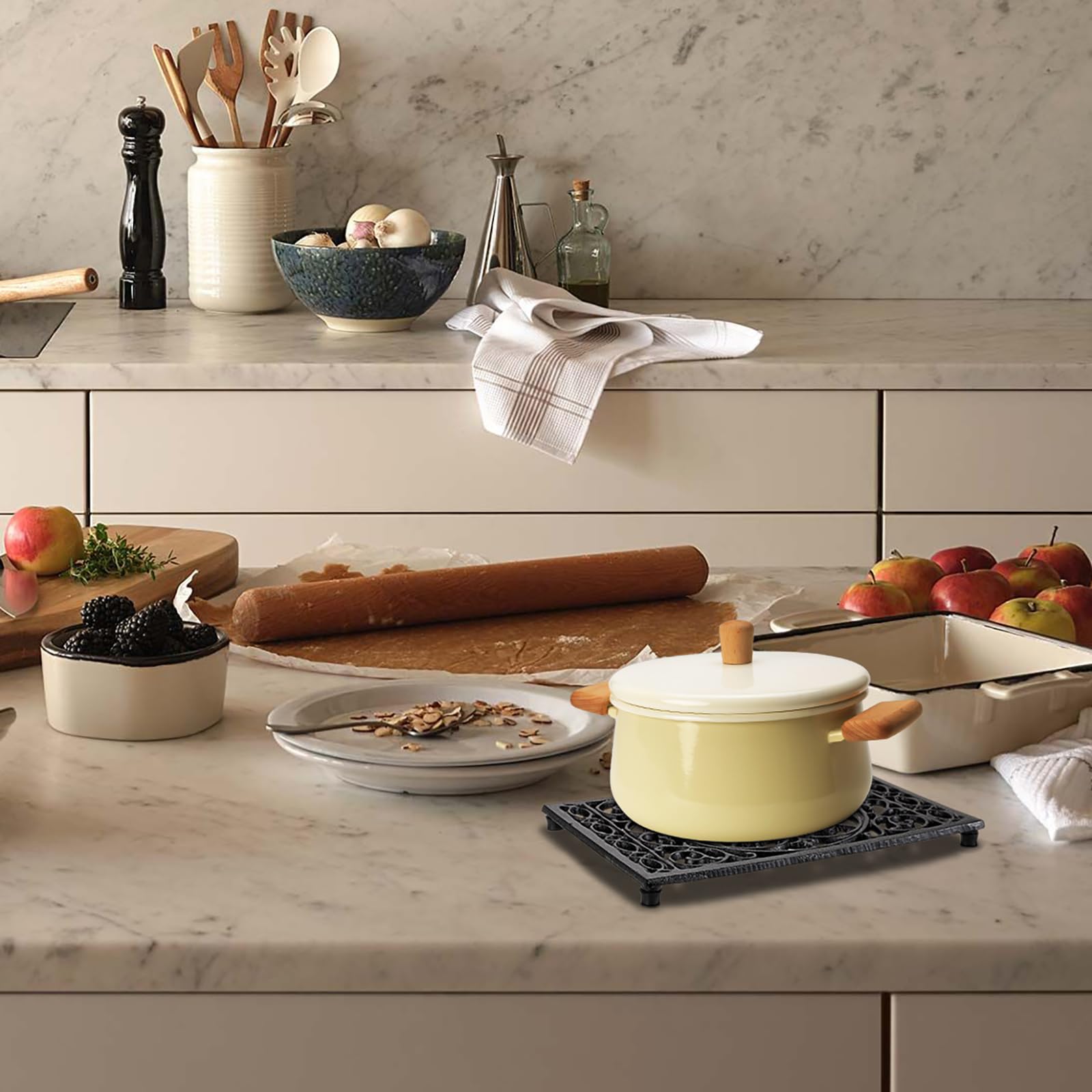 Rectangle Cast Iron Trivet Hea - Cast Iron Teapot recension och pris