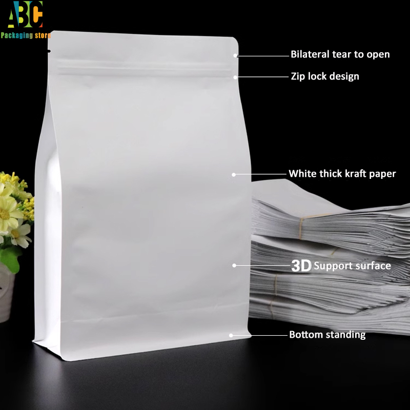 Craft Paper Eight Side Zipper  - Coffee Tea Logo recension och pris