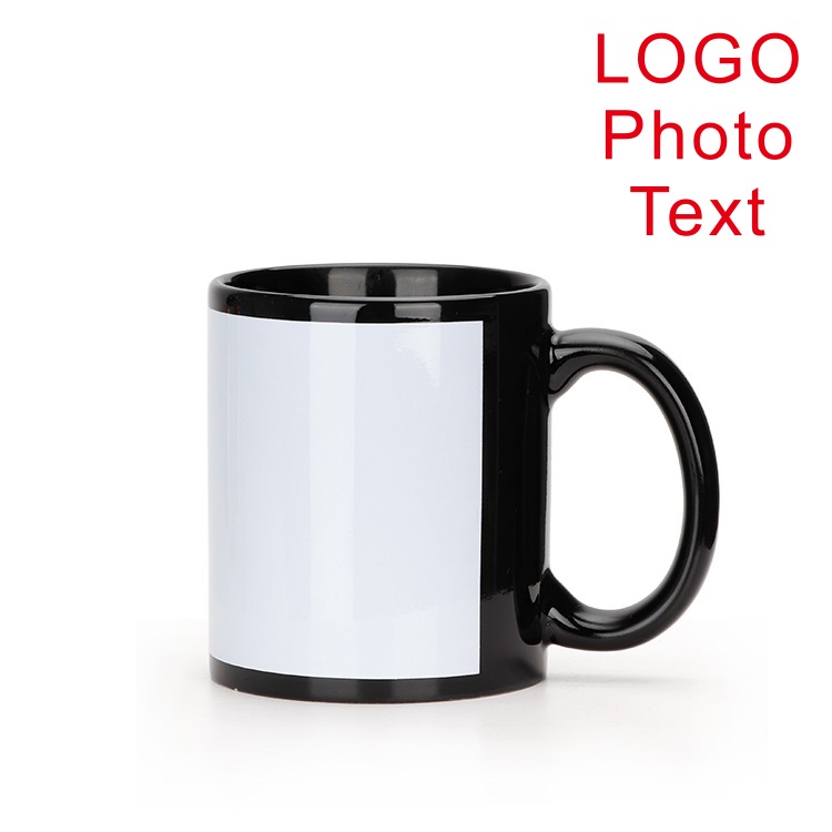 Black Cup DIY LOGO Ceramic 350 - Coffee Tea Logo recension och pris