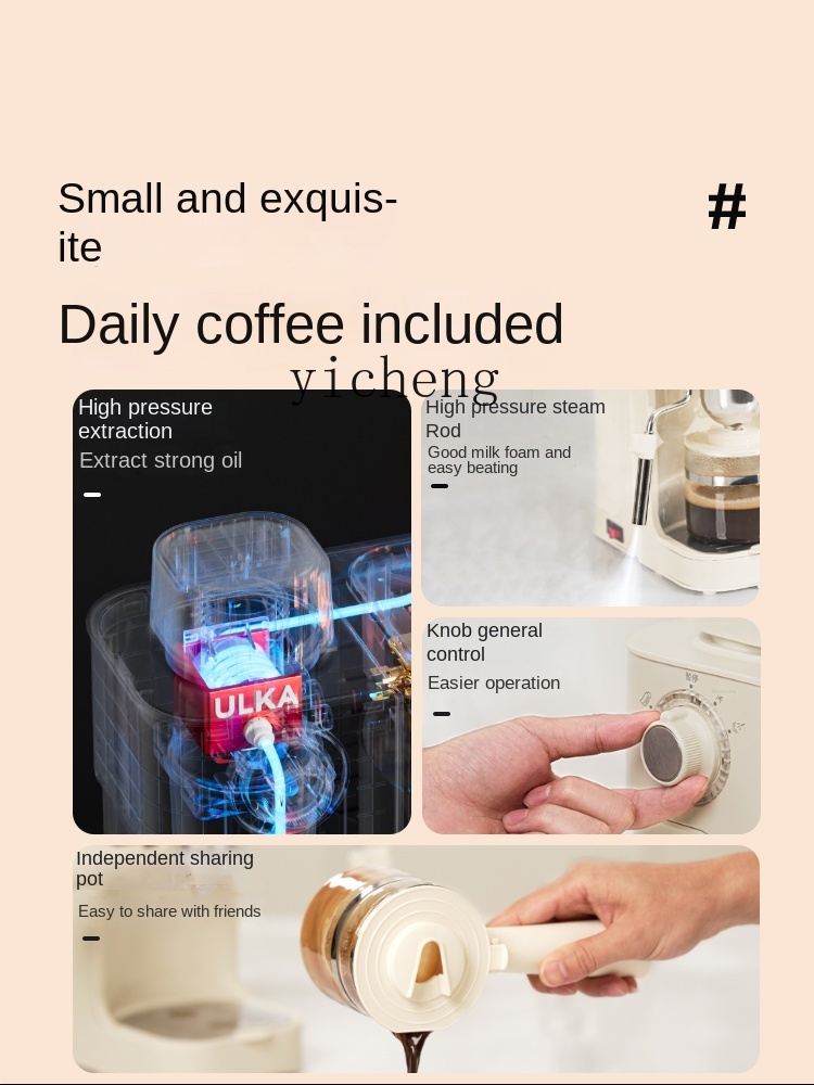 cc28Coffee Machine Household S - Coffee Bean recension och pris