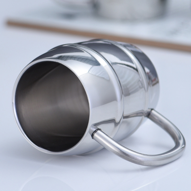 Stainless Steel Beer Cup Laser - Coffee Tea Logo recension och pris