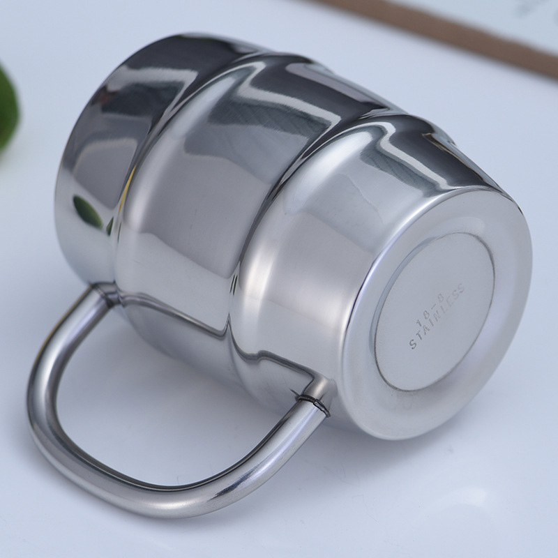 Stainless Steel Beer Cup Laser - Coffee Tea Logo recension och pris