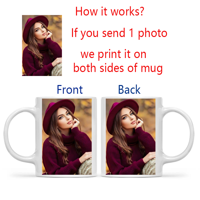 Personalized Your Photo Mug, C - Coffee Tea Logo recension och pris