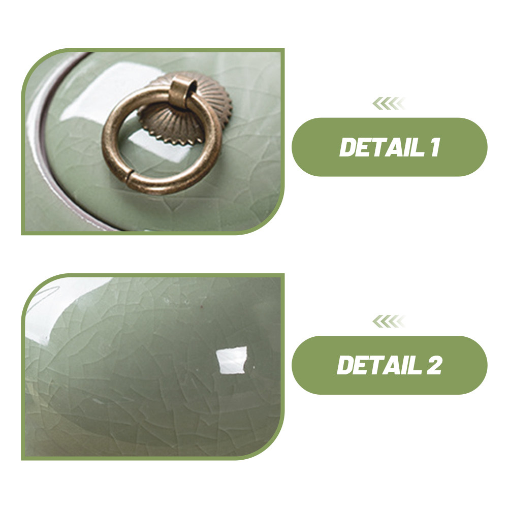 Ceramic Tea Canister Airtight  - Coffee Tea And Bean Leaf recension och pris