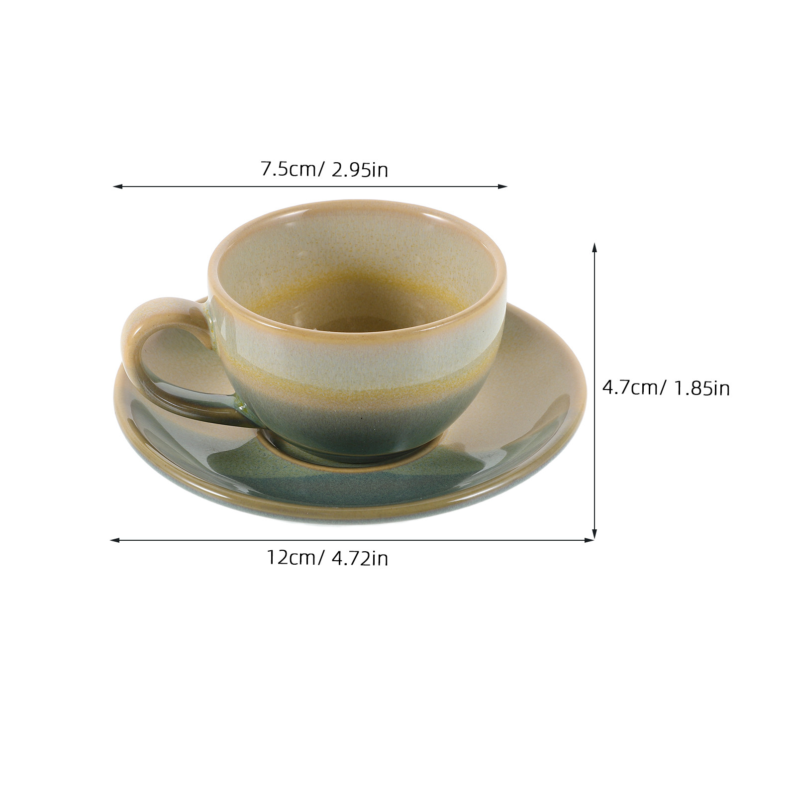 1Set Ceramic Coffee Cup Saucer - Coffee Tea Set recension och pris