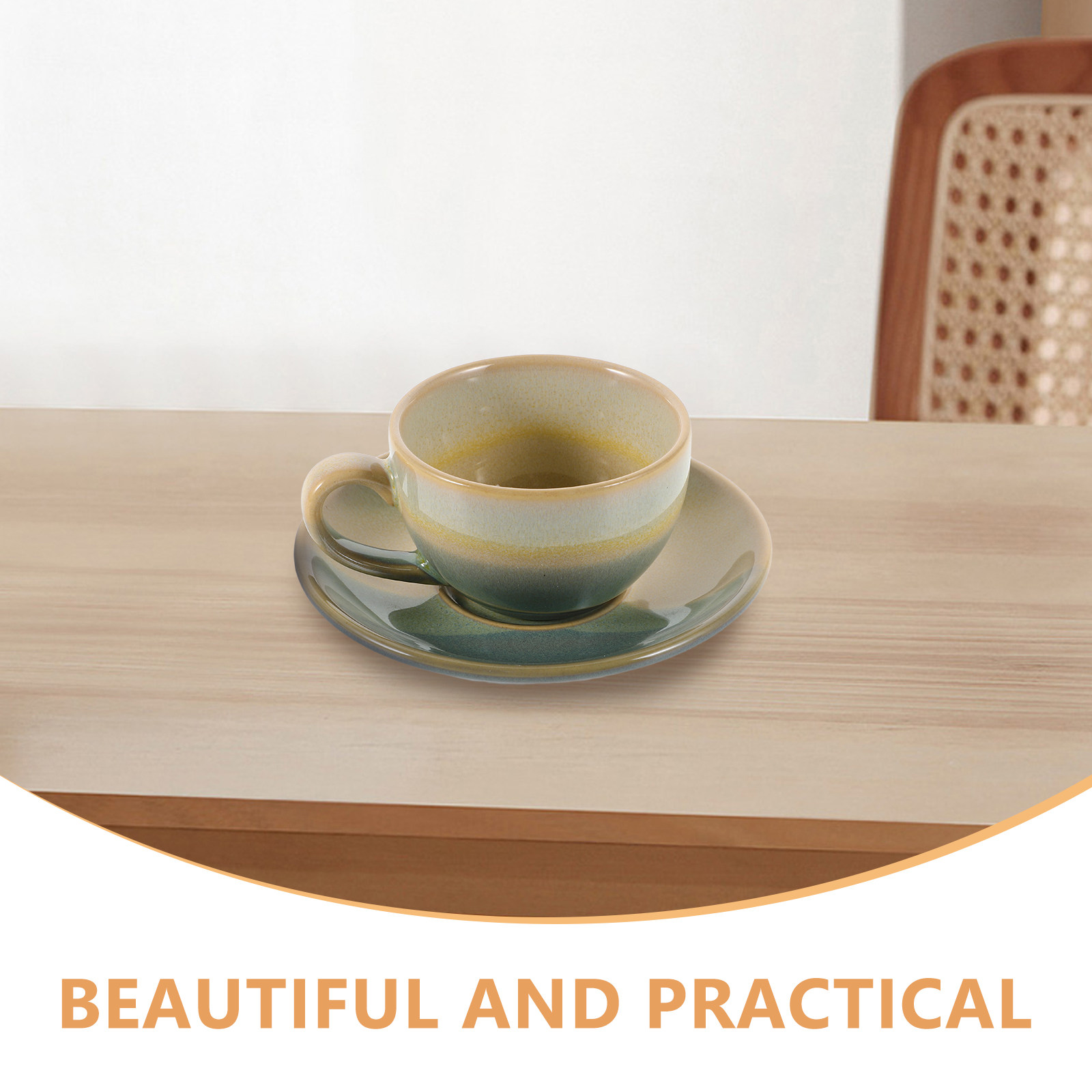 1Set Ceramic Coffee Cup Saucer - Coffee Tea Set recension och pris