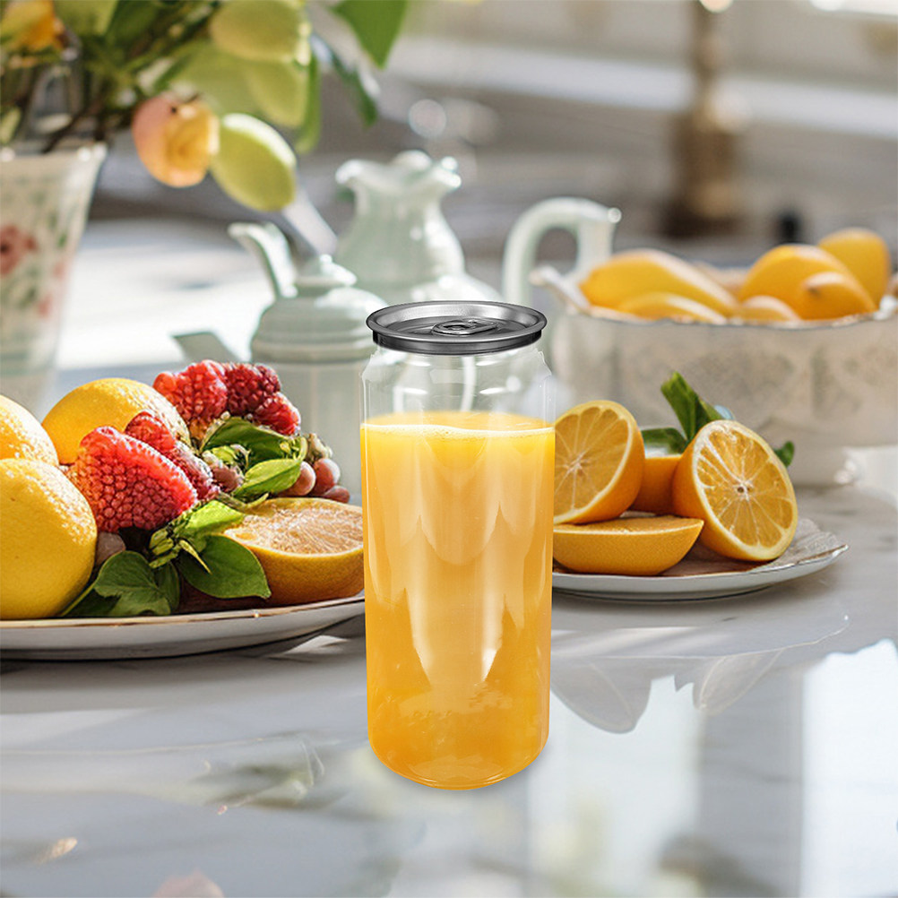 5pcs Transparent Beverage Cans - Coffee Tea Drink recension och pris