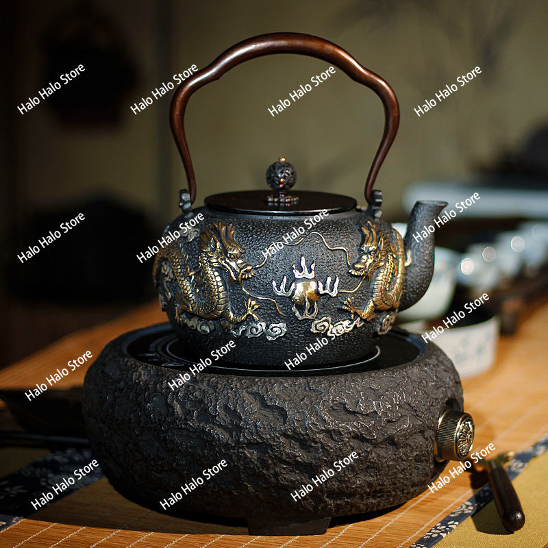Double dragon bead iron pot Ja - Cast Iron Teapot recension och pris