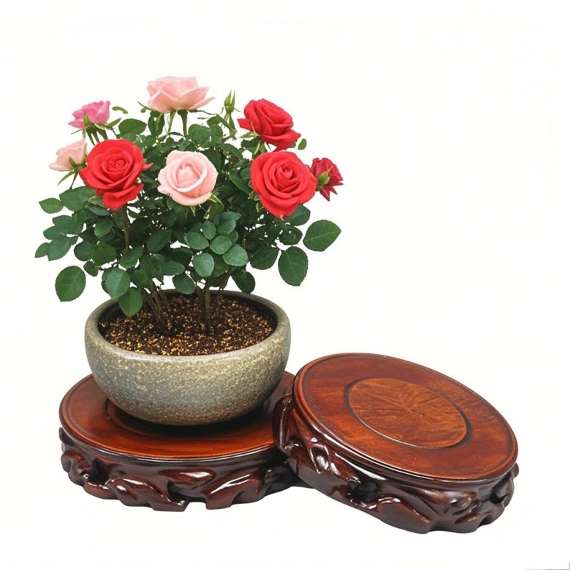 Wooden Plant Saucer & Flower P - Coffee Tea Garden recension och pris