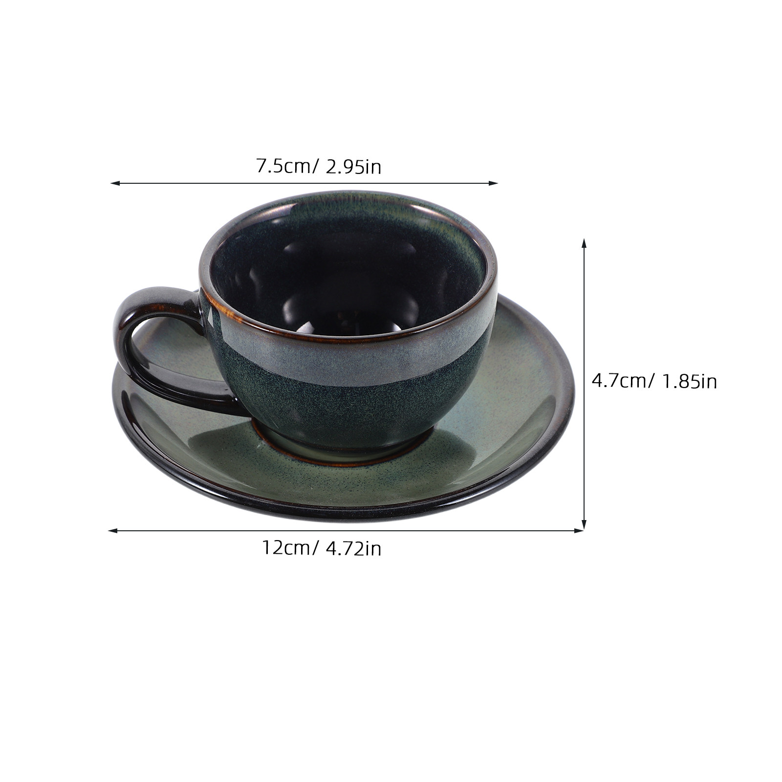 1Set Elegant Ceramic Coffee Cu - Coffee Tea Set recension och pris