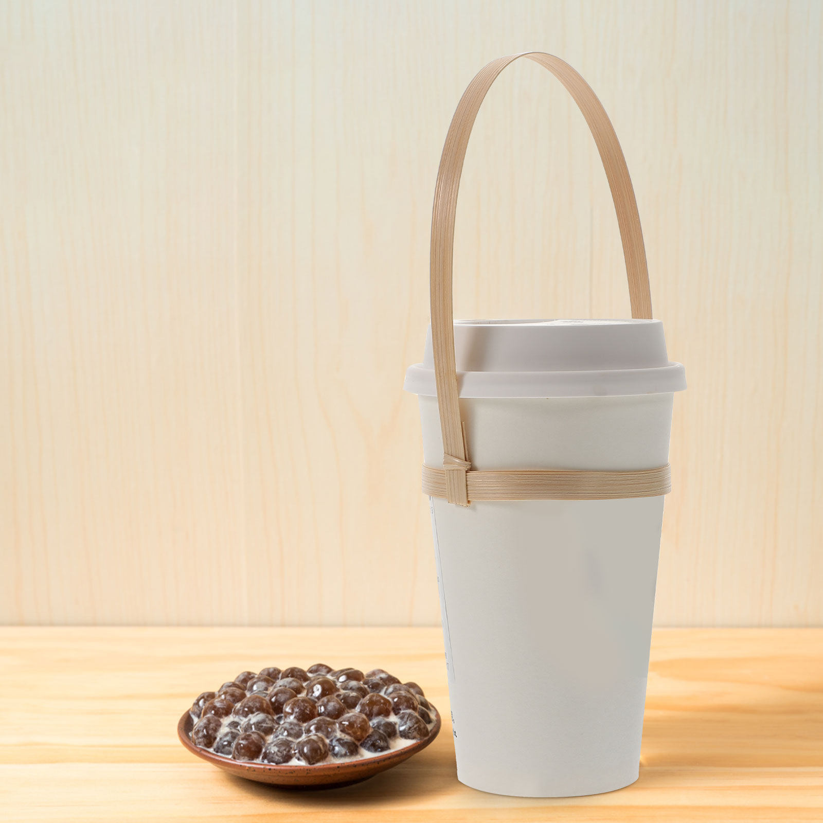 10Pcs Bamboo Drink Carrier Cof - Coffee Tea Drink recension och pris