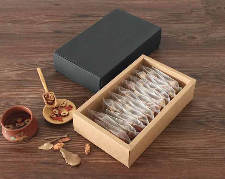 20PCS 350gsm Drawer Kraft Blac - Coffee Tea Logo recension och pris