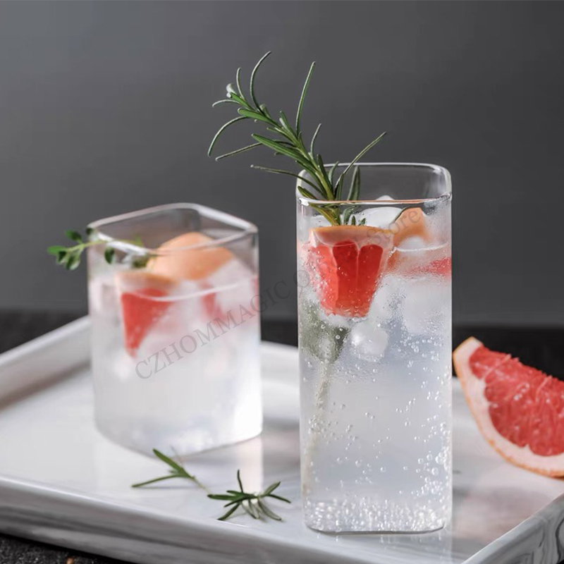 6/4/2/1Pcs Square Glass Cup Co - Coffee Tea Drink recension och pris
