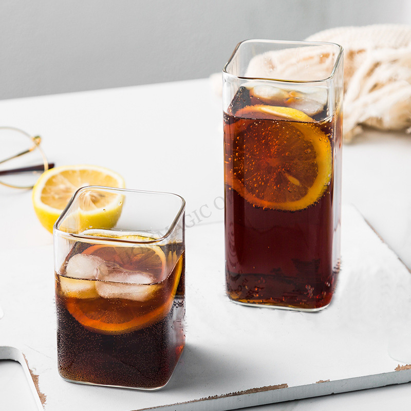 6/4/2/1Pcs Square Glass Cup Co - Coffee Tea Drink recension och pris