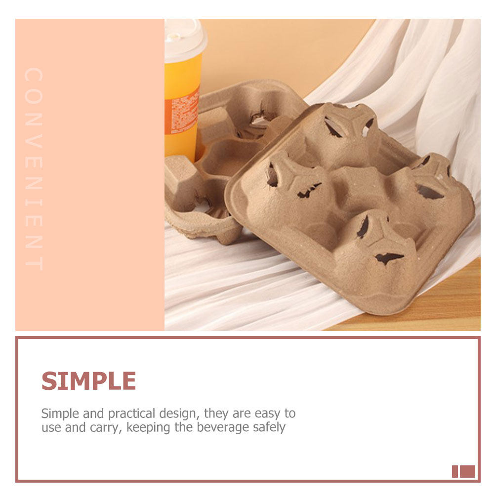 25Pcs Four Cup Paper Pulp Hold - Coffee Tea Drink recension och pris