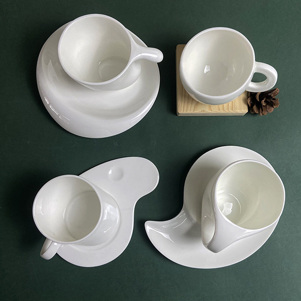 1Set Ceramic Coffee Cup Saucer - Coffee Tea Home recension och pris