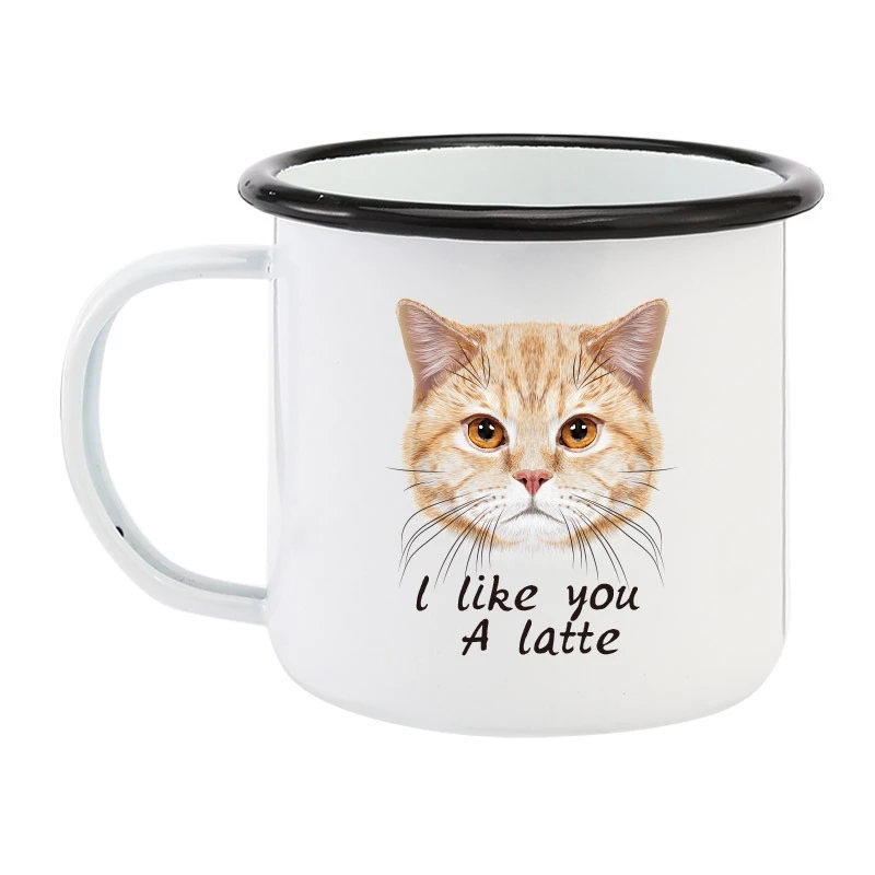 350ML Enamel Coffee Mug DIY LO - Coffee Tea Logo recension och pris