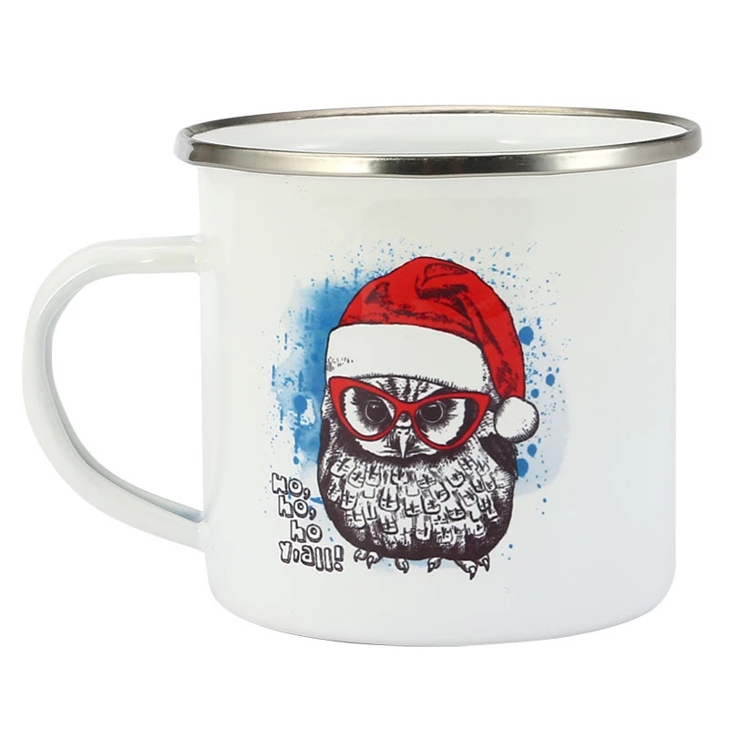 350ML Enamel Coffee Mug DIY LO - Coffee Tea Logo recension och pris