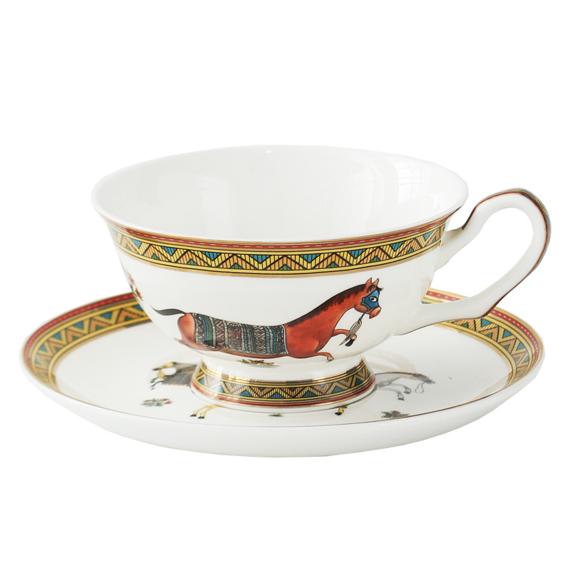 Porcelain Tea Cup and Saucer S - Coffee Tea Set recension och pris