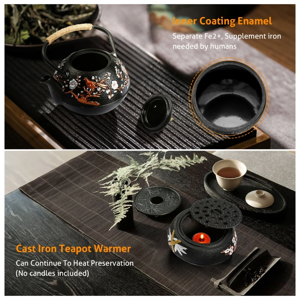 Cast Iron Teapot Set with Alco - Cast Iron Teapot recension och pris
