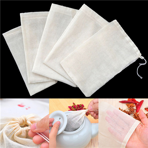 1pc/10Pcs Cotton Tea Bags Musl - Coffee Tea Garden recension och pris