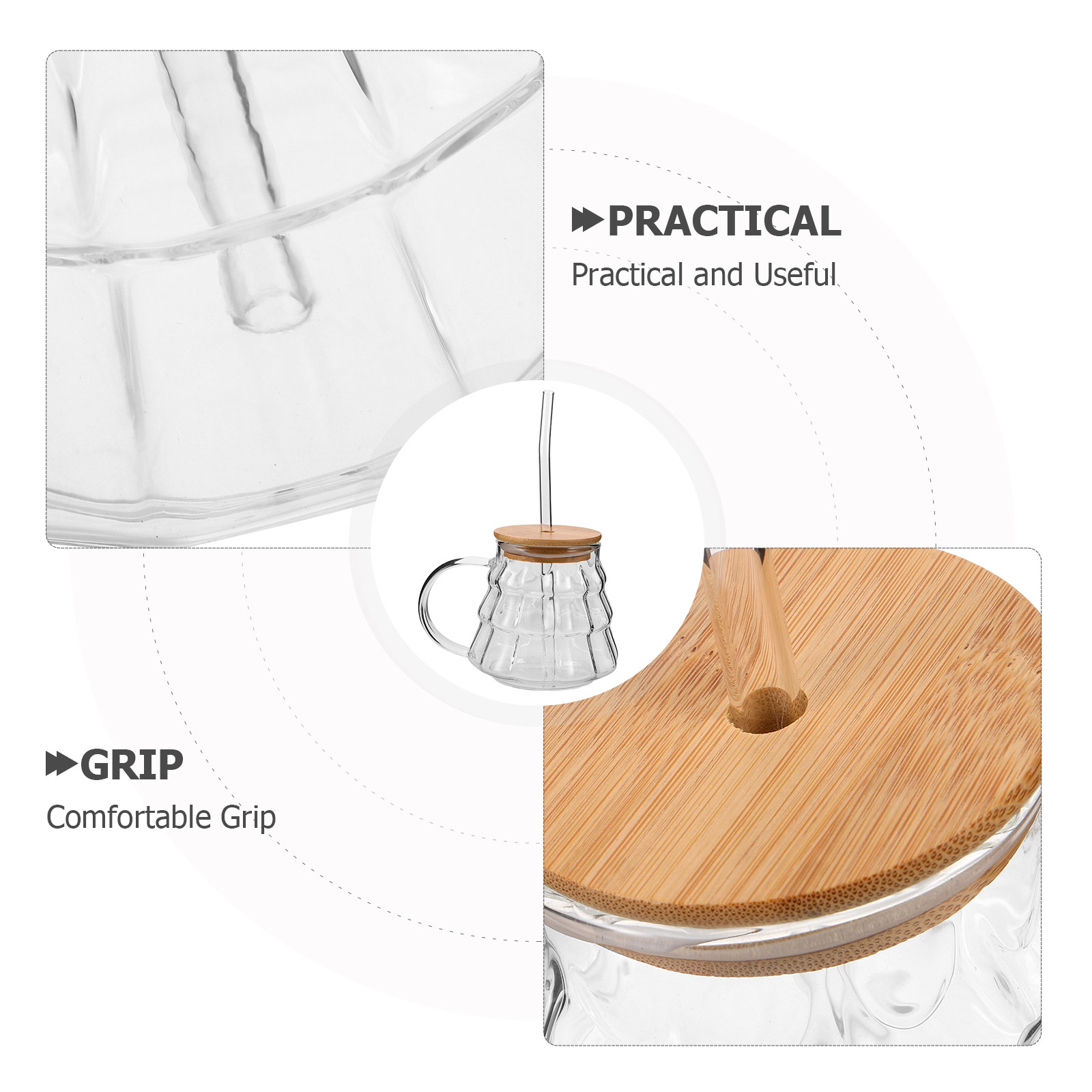 Clear Borosilicate Milk Cup Gl - Coffee Tea Brew recension och pris