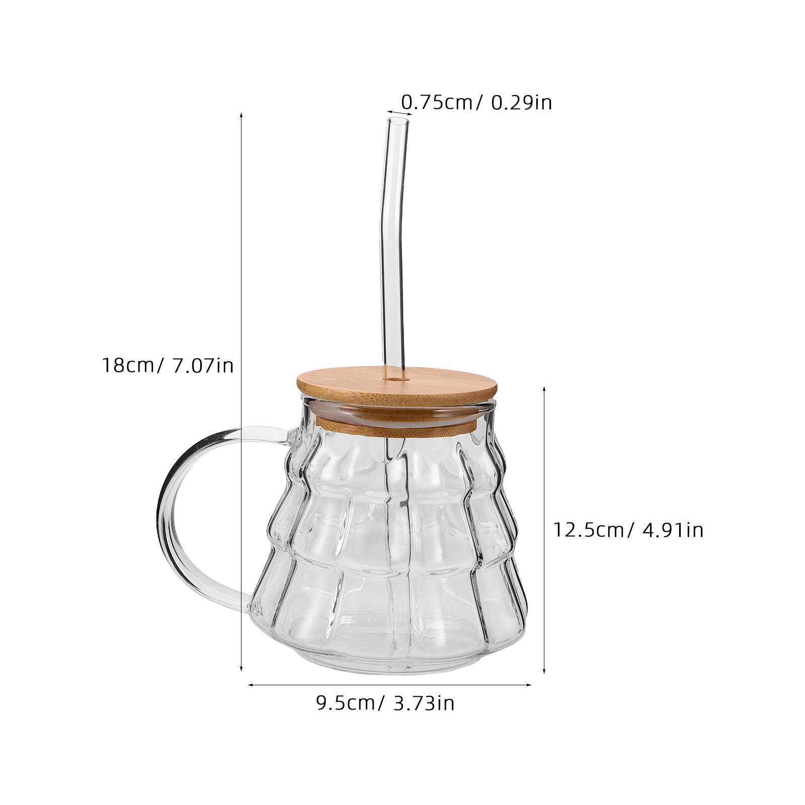 Clear Borosilicate Milk Cup Gl - Coffee Tea Brew recension och pris