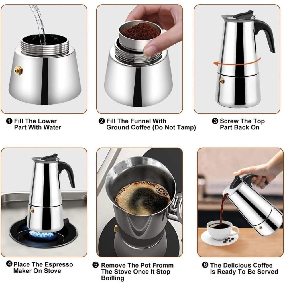 Mocha Coffee Pots Stainless St - Coffee Tea Home recension och pris