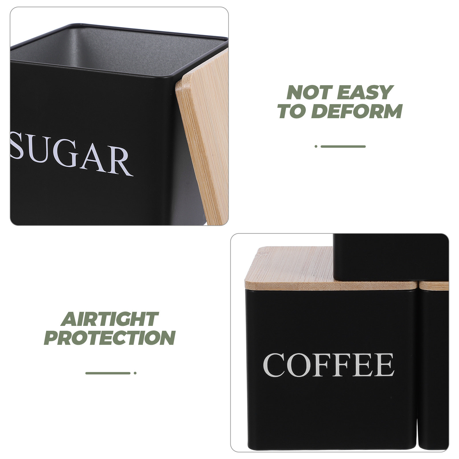 3Pcs Metal Tea Coffee Sugar Ca - Coffee Tea Set recension och pris
